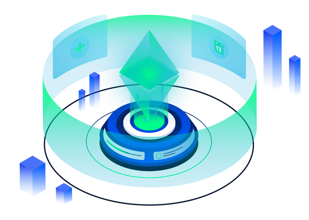 Machine à monnaie crypto  Illustration