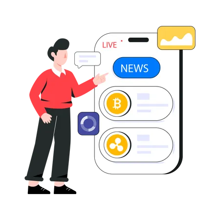 Crypto News  Illustration