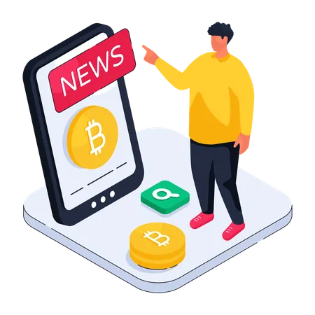 Crypto News  Illustration