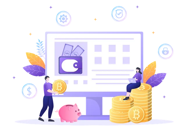 Crypto payment Illustration