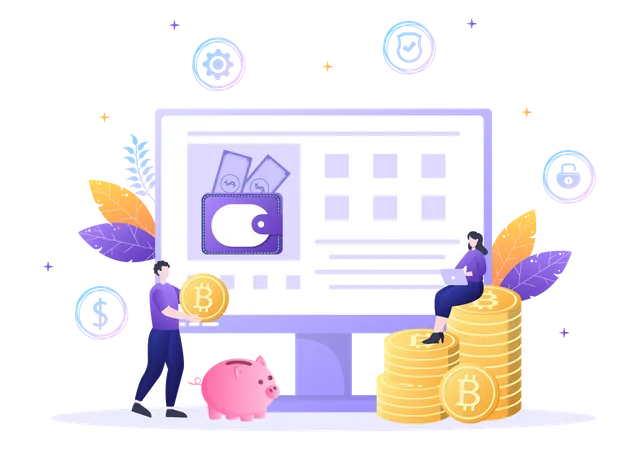 Crypto payment  Illustration