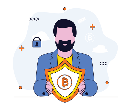 Crypto protection  Illustration