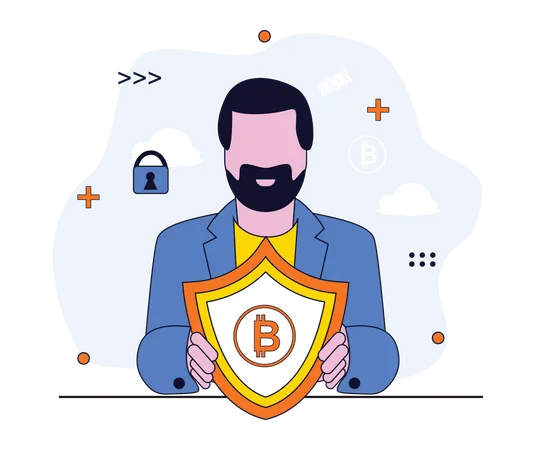 Crypto protection  Illustration