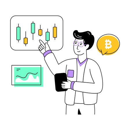 Crypto Trading Illustration