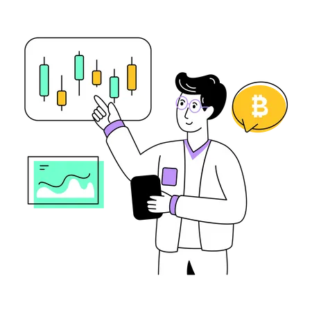 Crypto Trading Illustration