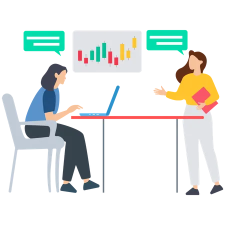 Crypto Trading Illustration
