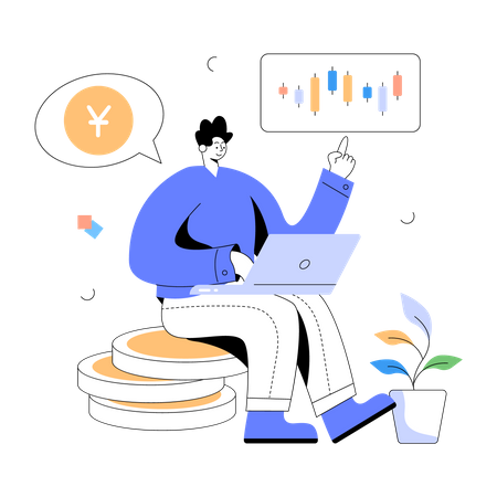 Crypto Trading  Illustration