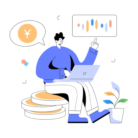 Crypto Trading  Illustration