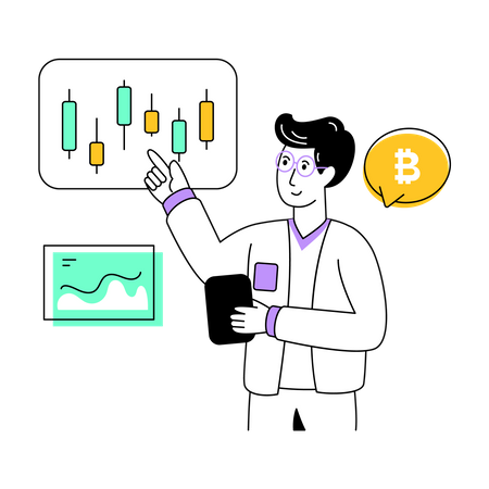 Crypto Trading  Illustration