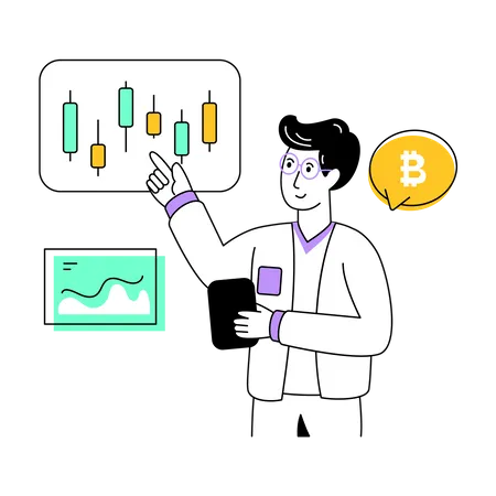 Crypto Trading  Illustration