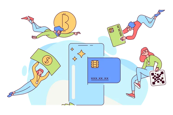 Crypto trading  Illustration