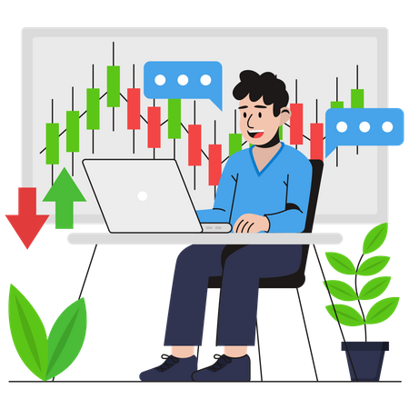 Crypto Trading  Illustration