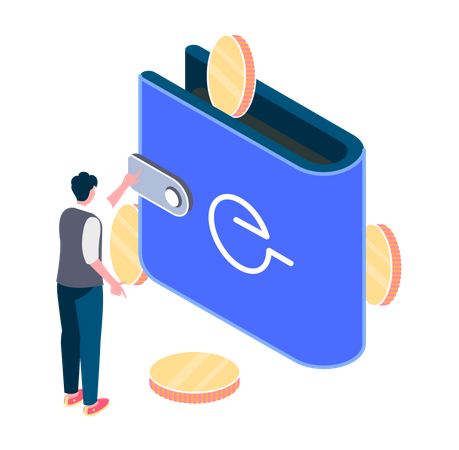 Crypto Wallet  Illustration