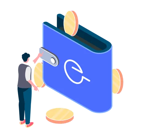 Crypto Wallet  Illustration