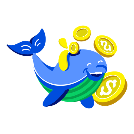 Crypto Whale  Illustration