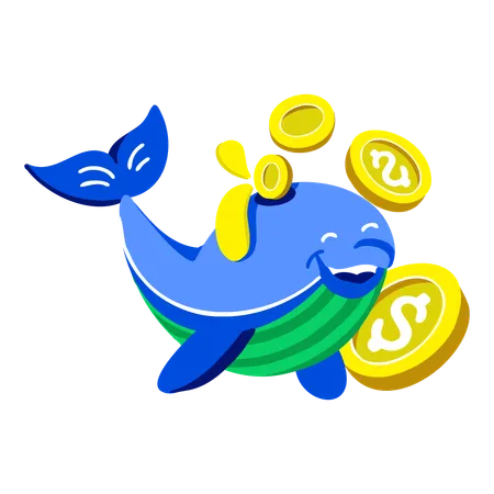 Crypto Whale  Illustration