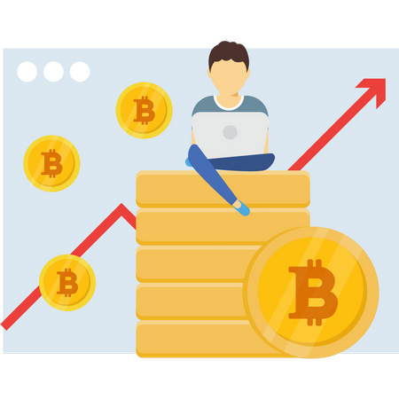 Cryptocurrency analysis  Illustration