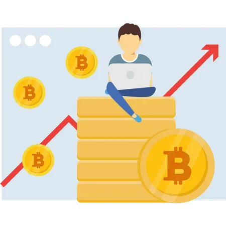 Cryptocurrency analysis  Illustration