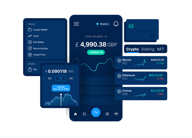 Cryptocurrency Exchange Mobile Application  Illustration