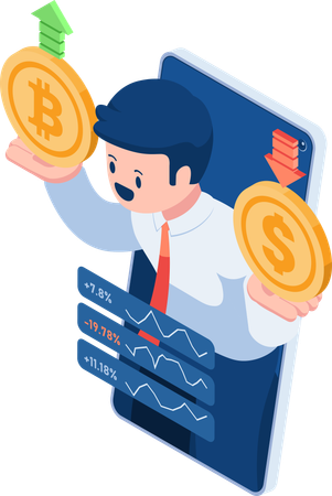 Cryptocurrency Exchange Platform  Illustration