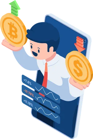 Cryptocurrency Exchange Platform  Illustration