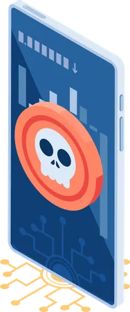 Cryptocurrency exchange scam  Illustration