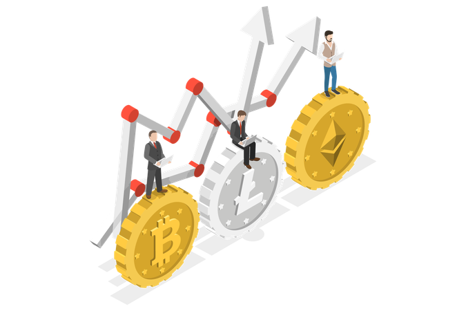 Cryptocurrency Investing  Illustration