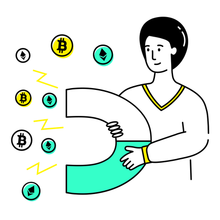 Cryptocurrency Investment  Illustration