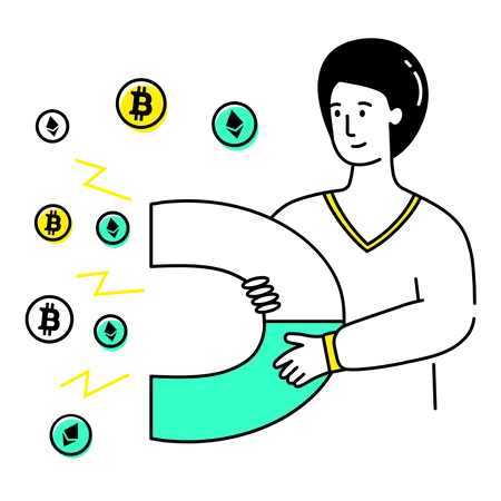 Cryptocurrency Investment  Illustration