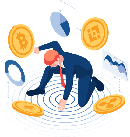 Cryptocurrency Investment  Illustration