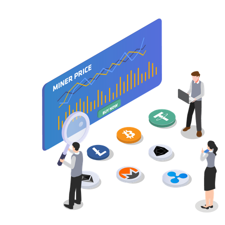 Cryptocurrency Investment  Illustration