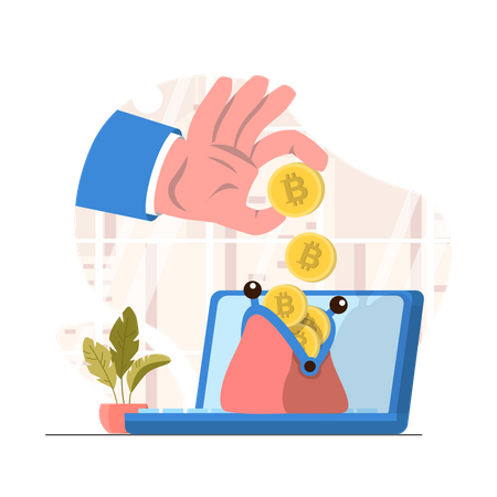Cryptocurrency Investment  Illustration