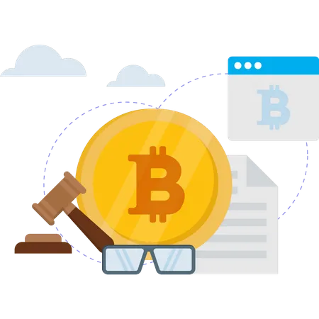 Cryptocurrency legislation  Illustration