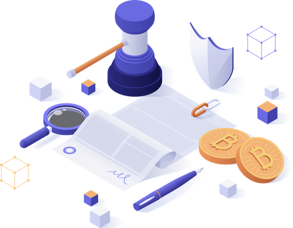 Cryptocurrency legislation, legal regulation or government control  Illustration