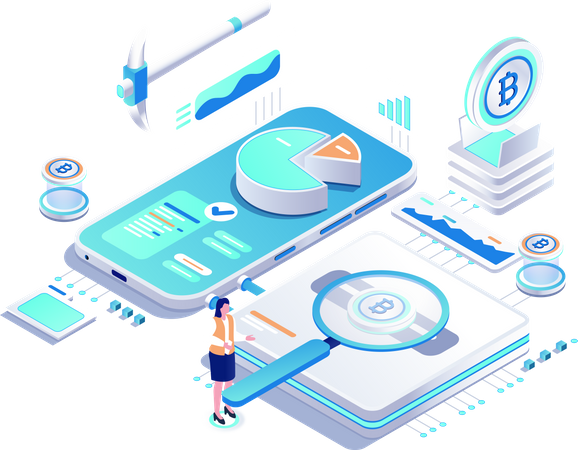 Cryptocurrency Management  Illustration