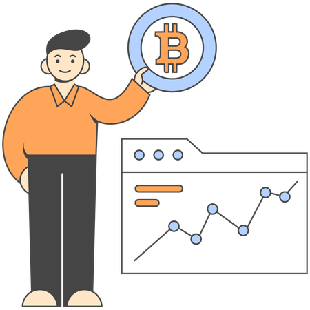 Cryptocurrency market analysis  Illustration