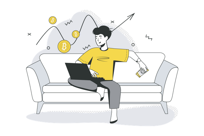 Cryptocurrency Mining  Illustration