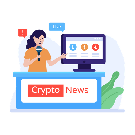 Cryptocurrency News  Illustration