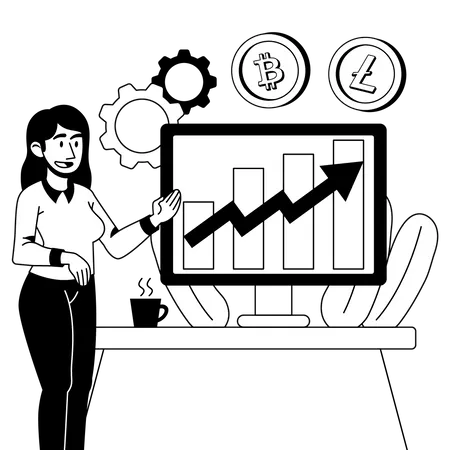 Cryptocurrency Patterns  Illustration