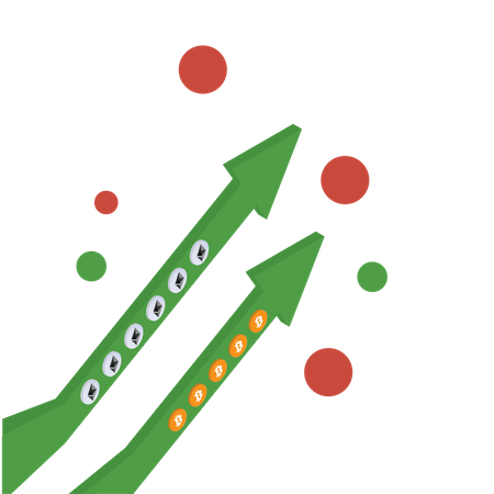 Cryptocurrency Profit  Illustration