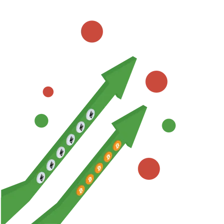 Cryptocurrency Profit  Illustration