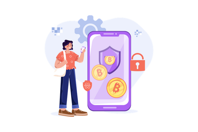 Cryptocurrency Security  Illustration