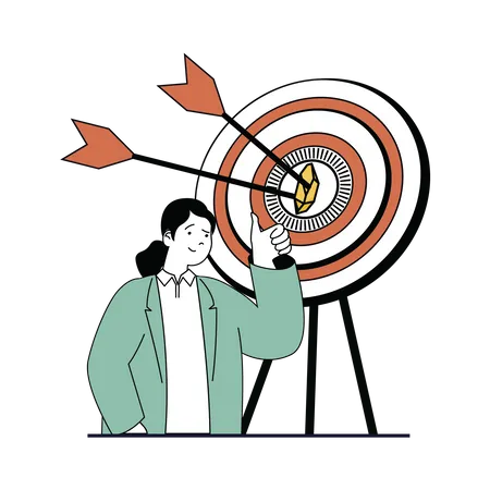 Cryptocurrency target  Illustration