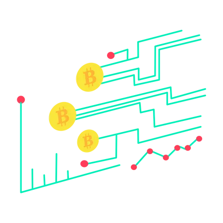 Cryptocurrency trade analysis Illustration