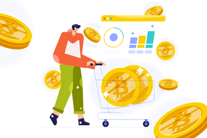 Cryptocurrency Trading Illustration