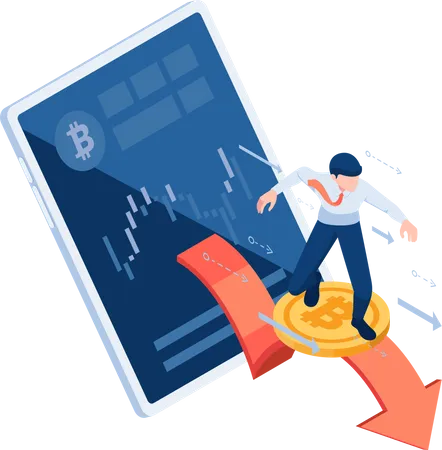 Cryptocurrency Trading  Illustration