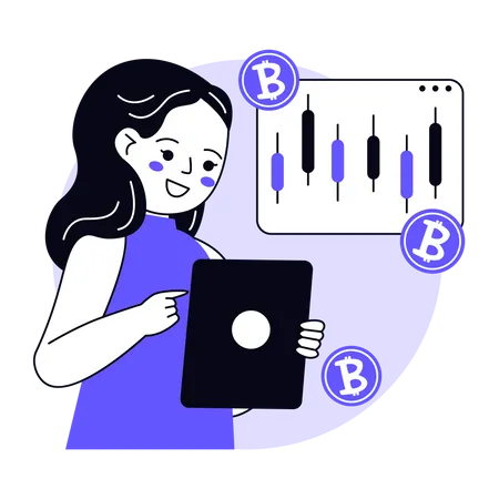 Cryptocurrency Trading Illustration