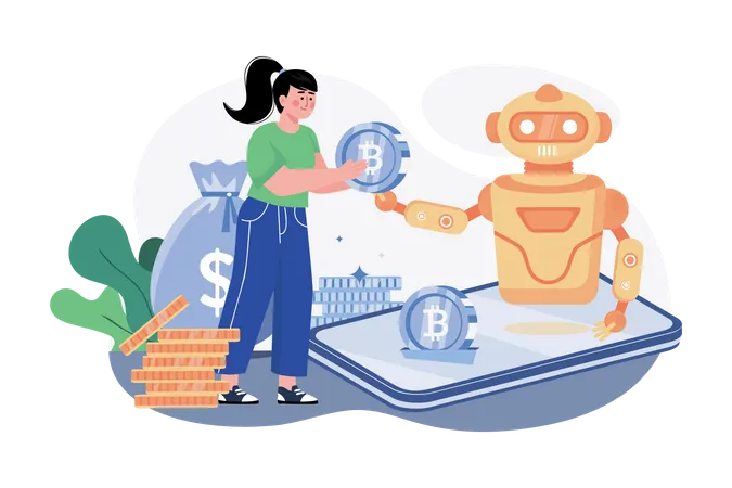 Cryptocurrency Trading Bot  Illustration