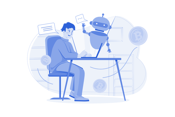 Cryptocurrency Trading Bot  Illustration