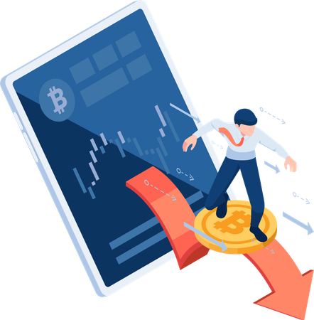 Cryptocurrency Trading  Illustration